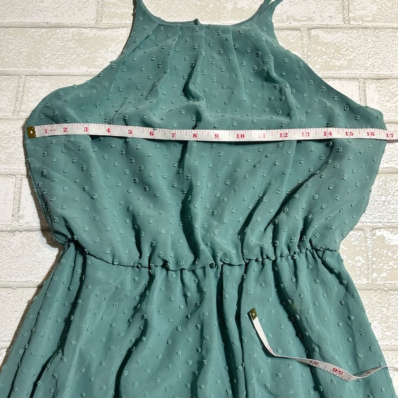 Blue Rain Teal Textured Dress - Picture 6 of 6